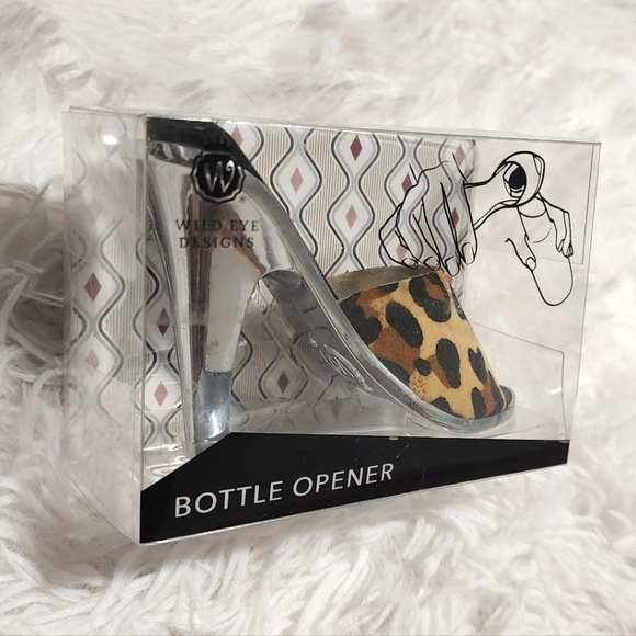 Wild Eye Designs - Bottle Opener - Cheetah Print Stainless Steel High Heel - Picture 3 of 8